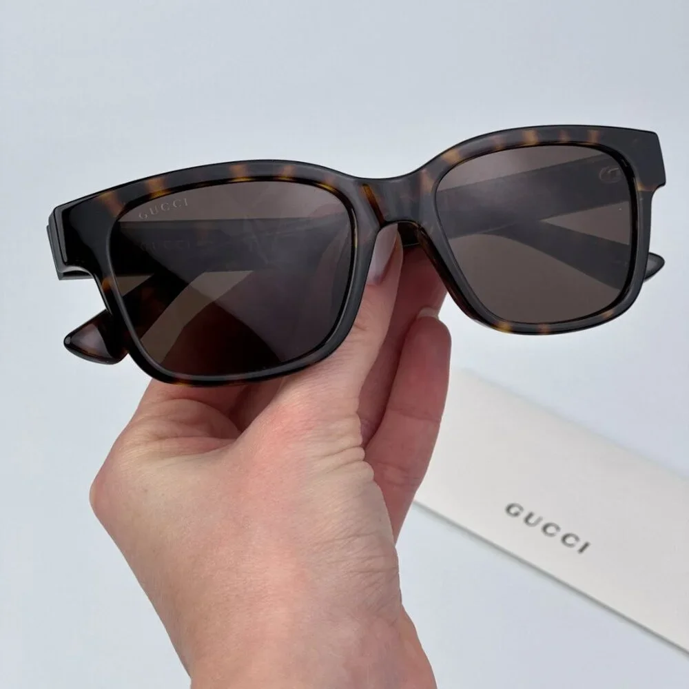 Gucci GG1716S 002 BRAND NEW Sunglasses Havana Brown Square Unisex
